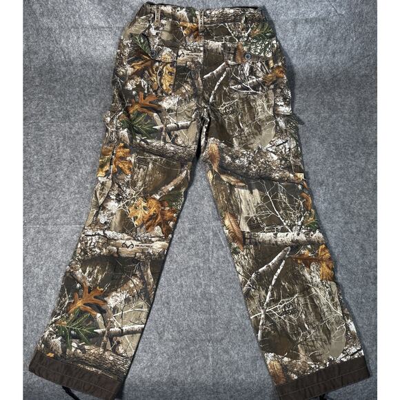 Realtree Edge Cargo Pants Men's S ( 4-6 ) Camouflage Hunting Baggy - Picture 2 of 7